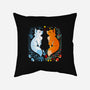 Foxes Seasons-None-Removable Cover-Throw Pillow-Vallina84