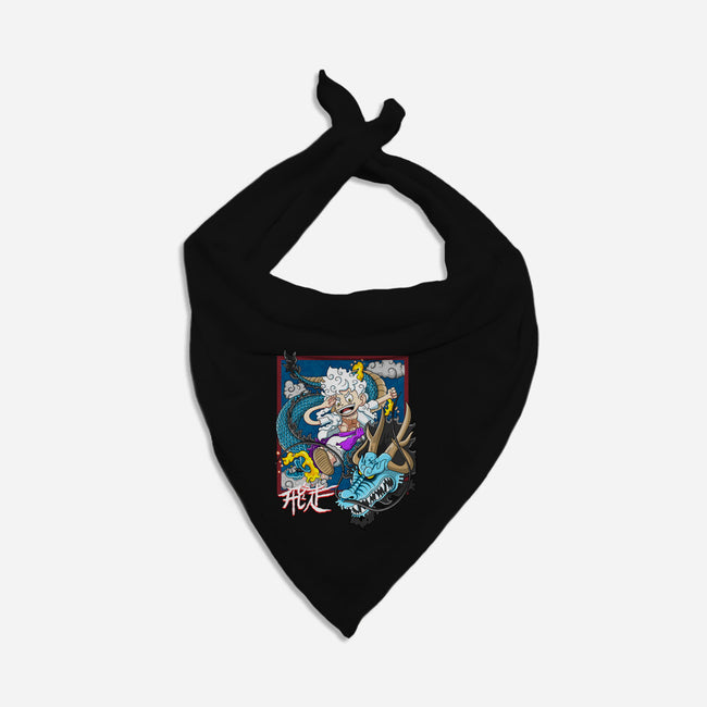 Dragon Fight-Dog-Bandana-Pet Collar-MarianoSan