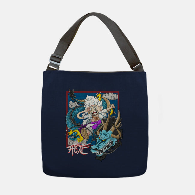 Dragon Fight-None-Adjustable Tote-Bag-MarianoSan