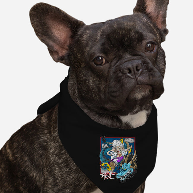 Dragon Fight-Dog-Bandana-Pet Collar-MarianoSan