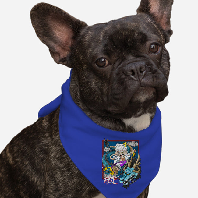 Dragon Fight-Dog-Bandana-Pet Collar-MarianoSan