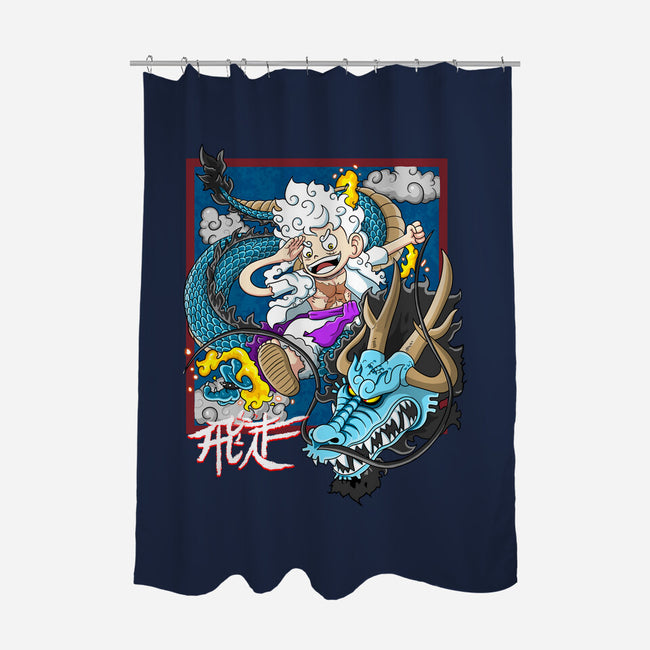 Dragon Fight-None-Polyester-Shower Curtain-MarianoSan