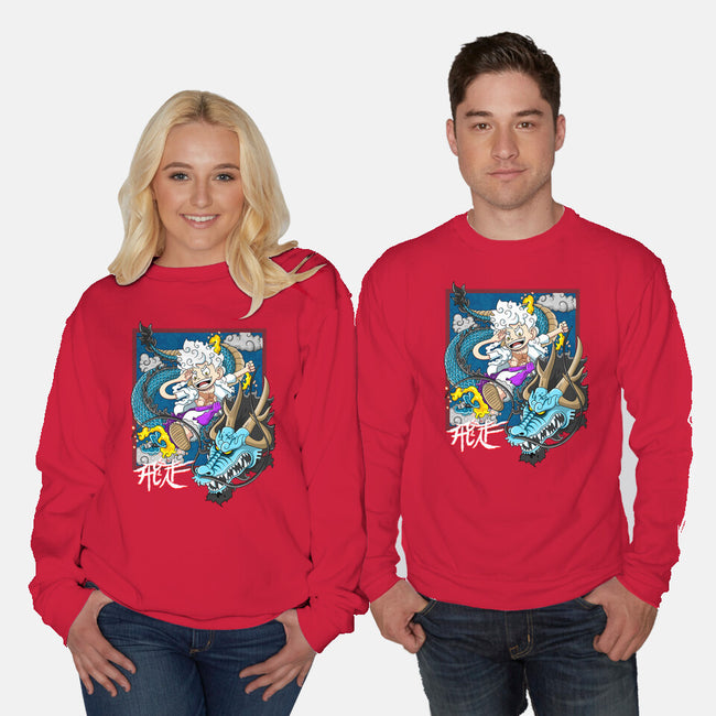 Dragon Fight-Unisex-Crew Neck-Sweatshirt-MarianoSan