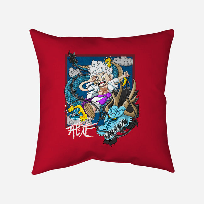 Dragon Fight-None-Non-Removable Cover w Insert-Throw Pillow-MarianoSan