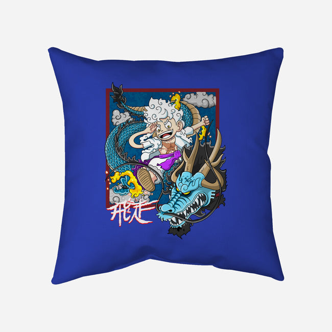 Dragon Fight-None-Non-Removable Cover w Insert-Throw Pillow-MarianoSan