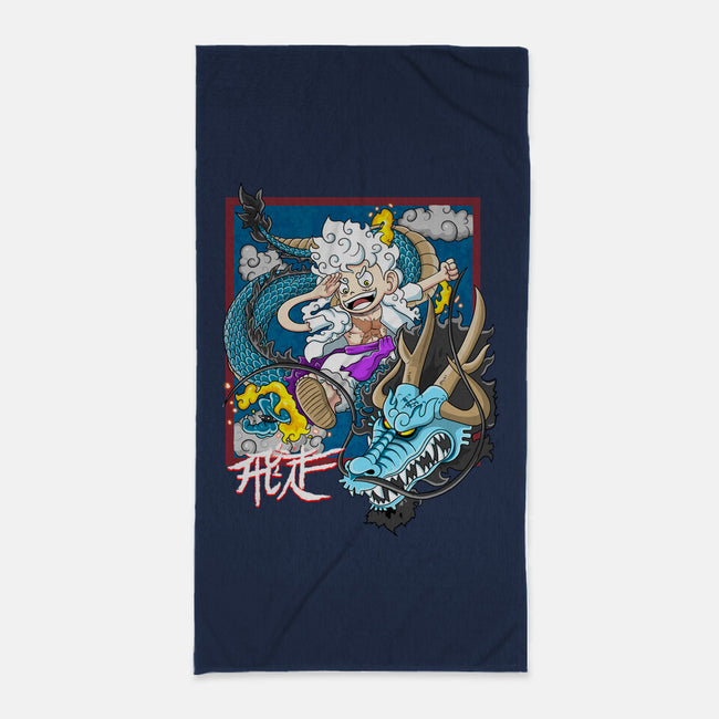 Dragon Fight-None-Beach-Towel-MarianoSan