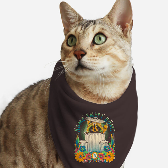 Raccoon Home Sweet Home-Cat-Bandana-Pet Collar-GODZILLARGE