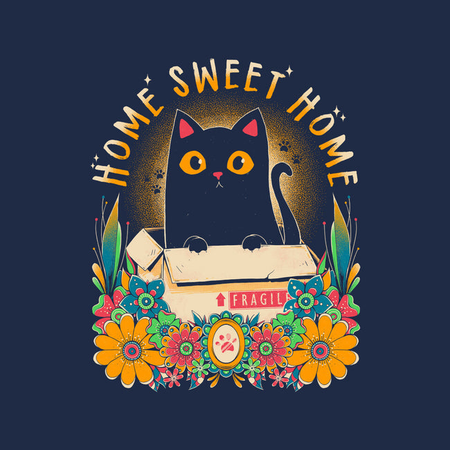 Cat Home Sweet Home-Unisex-Basic-Tee-GODZILLARGE