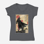 The Way Of The Star Warrior-Womens-V-Neck-Tee-DrMonekers