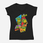 My Ninja Way-Womens-V-Neck-Tee-Seeworm_21