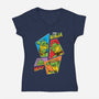 My Ninja Way-Womens-V-Neck-Tee-Seeworm_21