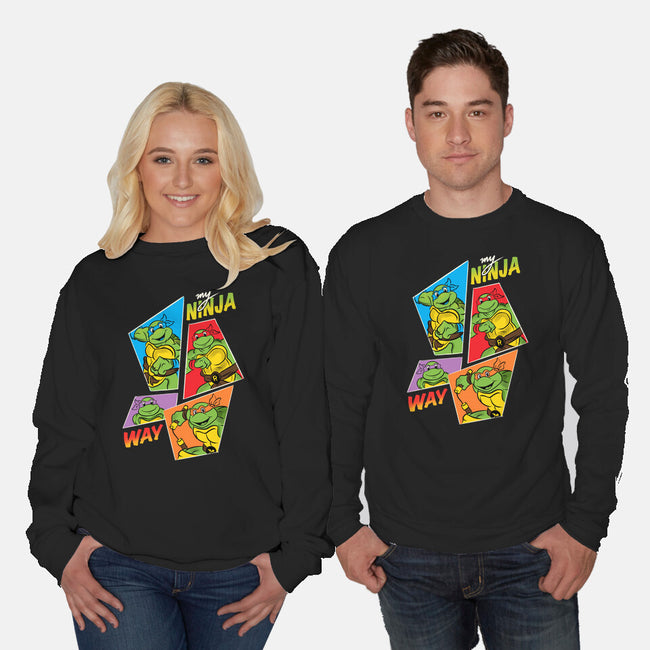 My Ninja Way-Unisex-Crew Neck-Sweatshirt-Seeworm_21