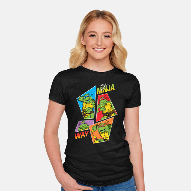 My Ninja Way-Womens-Fitted-Tee-Seeworm_21