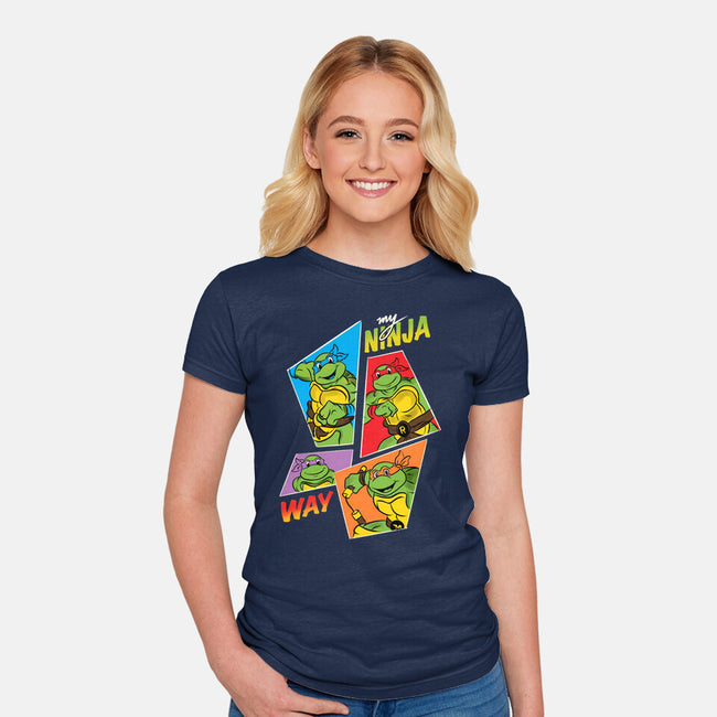 My Ninja Way-Womens-Fitted-Tee-Seeworm_21