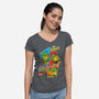 My Ninja Way-Womens-V-Neck-Tee-Seeworm_21