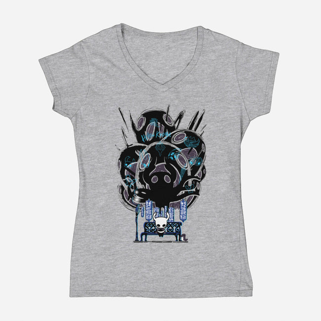 The Knight Hero-Womens-V-Neck-Tee-Jelly89