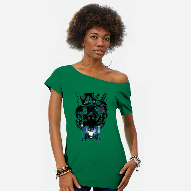 The Knight Hero-Womens-Off Shoulder-Tee-Jelly89