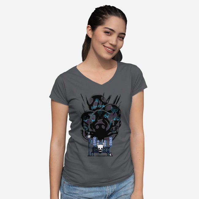 The Knight Hero-Womens-V-Neck-Tee-Jelly89