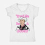 Doctor Doll!-Womens-V-Neck-Tee-Raffiti