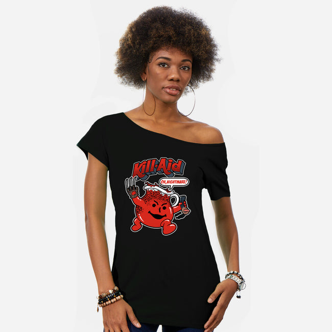 Nightmare Aid-Womens-Off Shoulder-Tee-pigboom