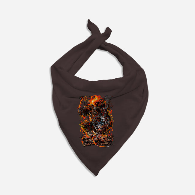 Demon Fights-Cat-Bandana-Pet Collar-Conjura Geek