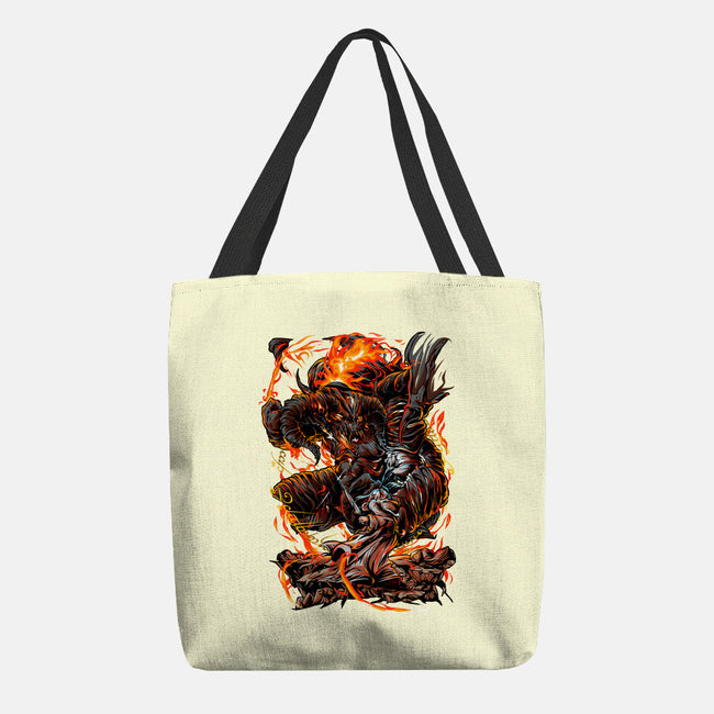 Demon Fights-None-Basic Tote-Bag-Conjura Geek