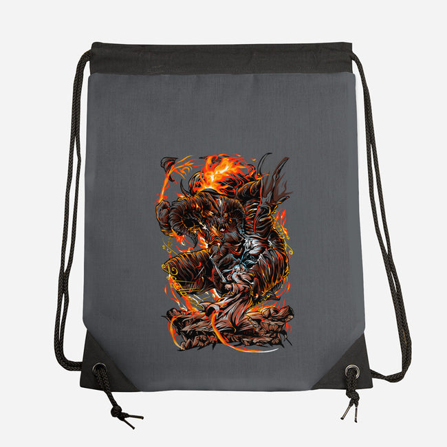 Demon Fights-None-Drawstring-Bag-Conjura Geek