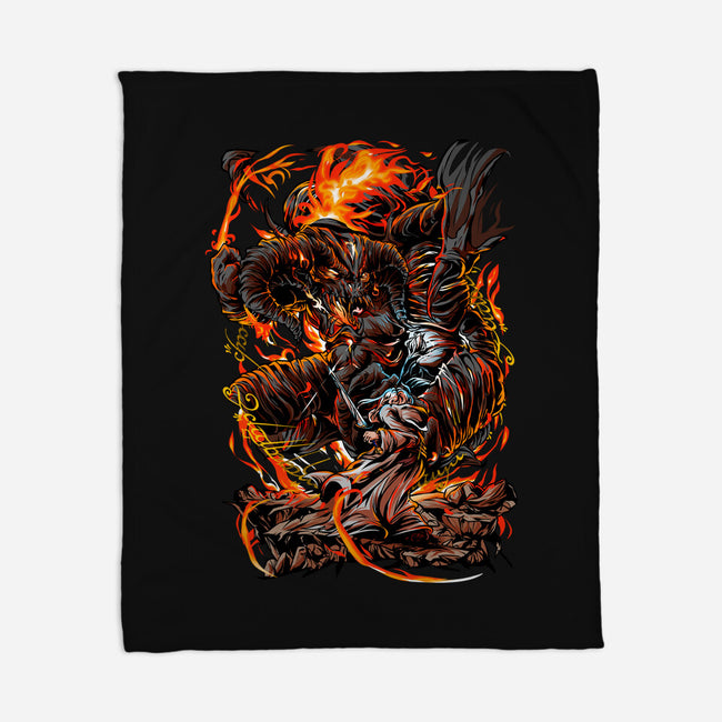 Demon Fights-None-Fleece-Blanket-Conjura Geek