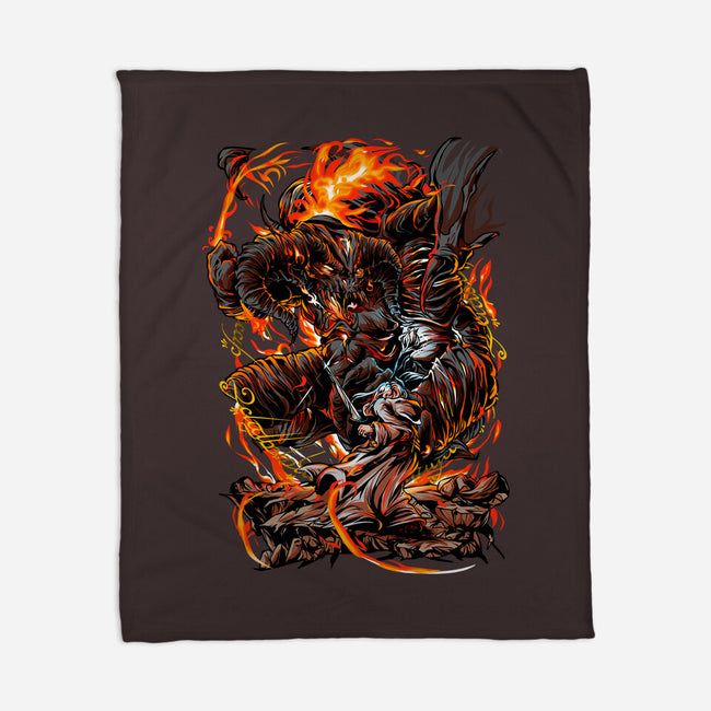 Demon Fights-None-Fleece-Blanket-Conjura Geek