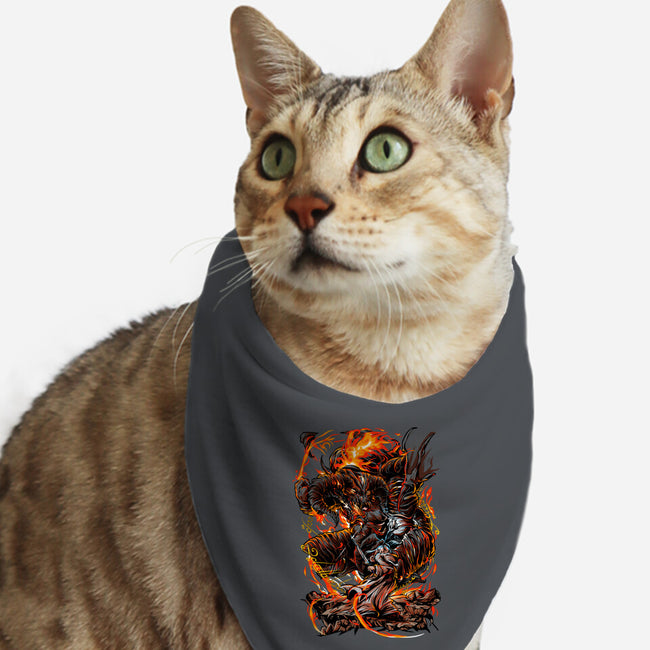 Demon Fights-Cat-Bandana-Pet Collar-Conjura Geek