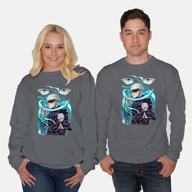 Sensei Gojo-Unisex-Crew Neck-Sweatshirt-Conjura Geek