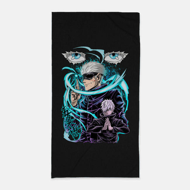 Sensei Gojo-None-Beach-Towel-Conjura Geek