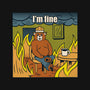 I'm Fine Bear Fire Meme-Unisex-Pullover-Sweatshirt-tobefonseca