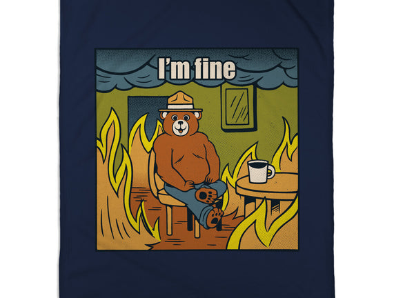 I'm Fine Bear Fire Meme