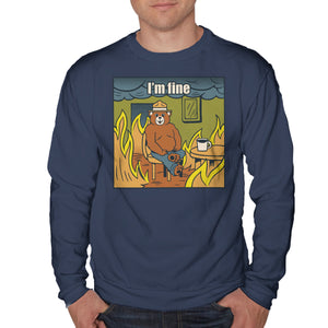 I'm Fine Bear Fire Meme
