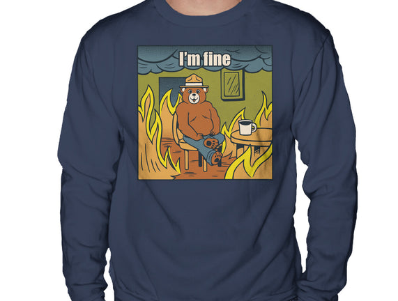 I'm Fine Bear Fire Meme