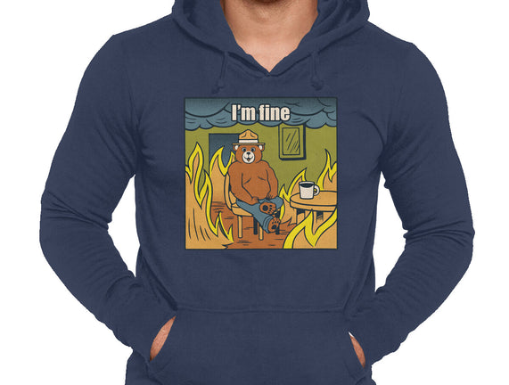 I'm Fine Bear Fire Meme