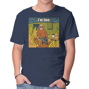 I'm Fine Bear Fire Meme