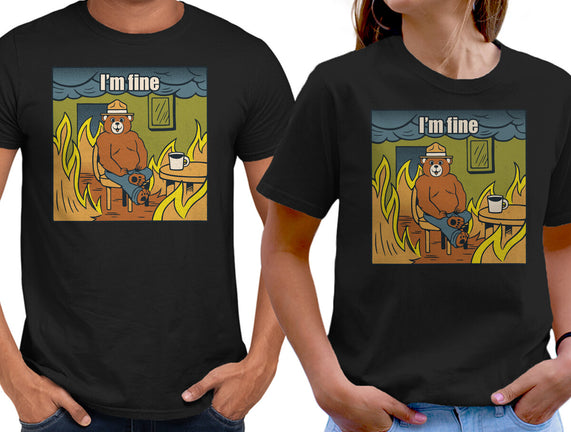 I'm Fine Bear Fire Meme