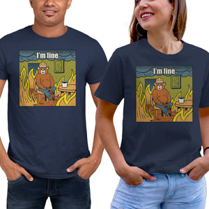 I'm Fine Bear Fire Meme
