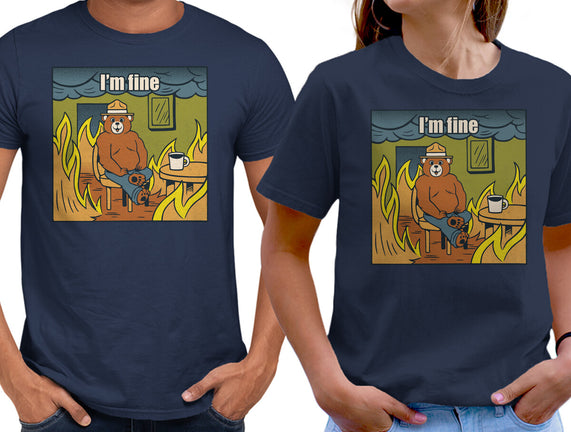 I'm Fine Bear Fire Meme