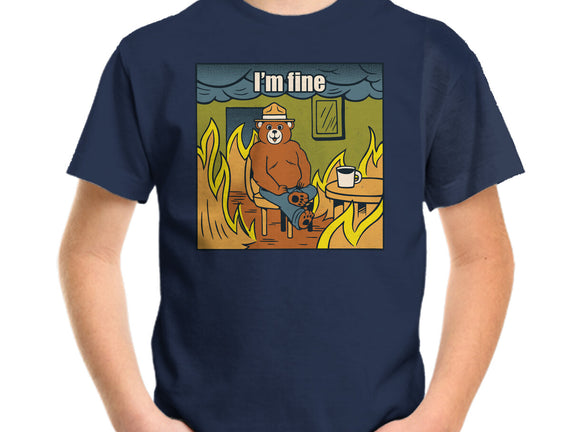 I'm Fine Bear Fire Meme