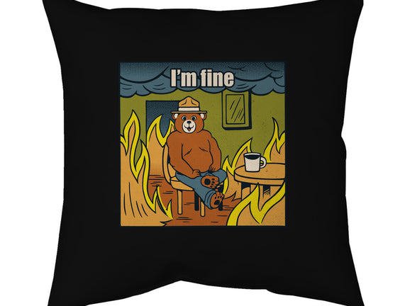 I'm Fine Bear Fire Meme