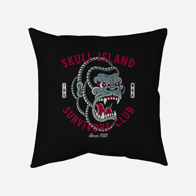 Skull Island Survivors Club-None-Non-Removable Cover w Insert-Throw Pillow-Nemons