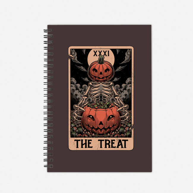 Halloween Tarot Pumpkin Treat-None-Dot Grid-Notebook-Studio Mootant