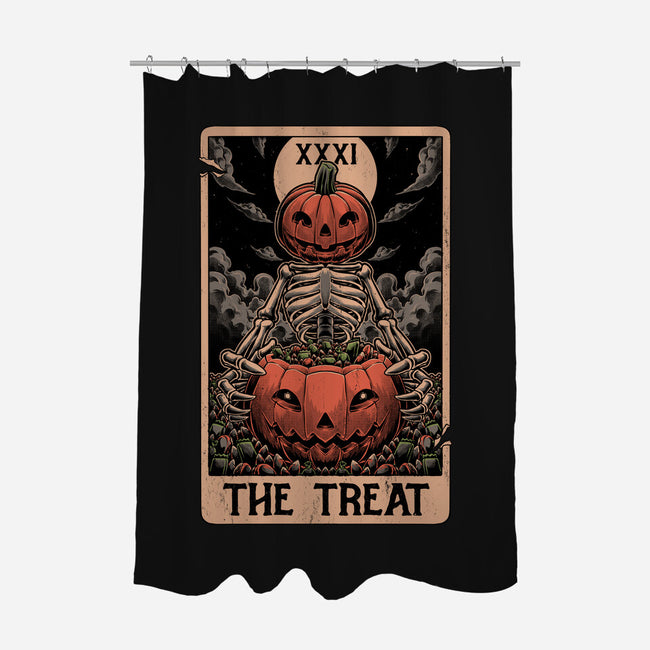 Halloween Tarot Pumpkin Treat-None-Polyester-Shower Curtain-Studio Mootant