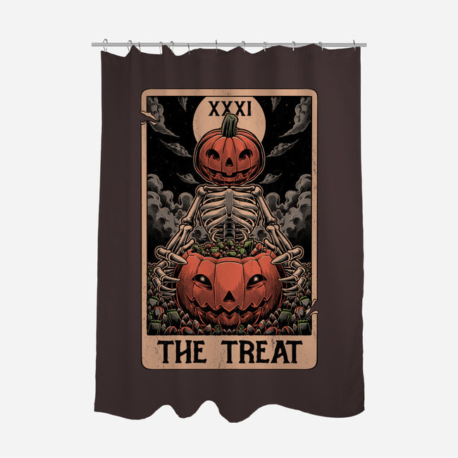 Halloween Tarot Pumpkin Treat-None-Polyester-Shower Curtain-Studio Mootant
