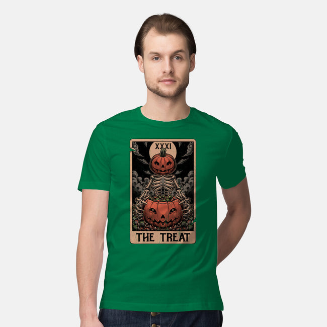 Halloween Tarot Pumpkin Treat-Mens-Premium-Tee-Studio Mootant