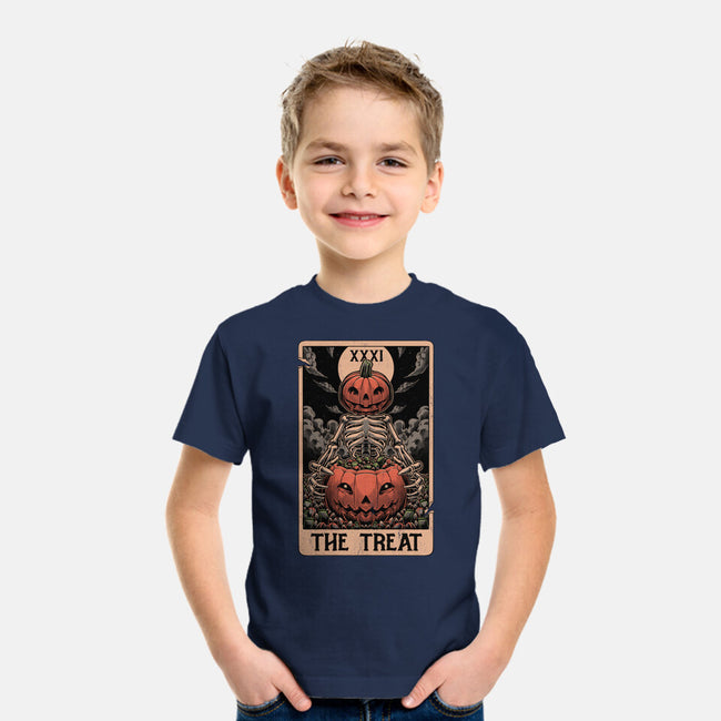 Halloween Tarot Pumpkin Treat-Youth-Basic-Tee-Studio Mootant