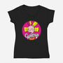 Cynthia Doll-Womens-V-Neck-Tee-dalethesk8er